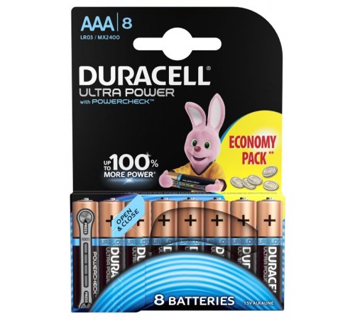 Батарейки Duracell LR03-8BL Ultra  Б0038765  Duracell