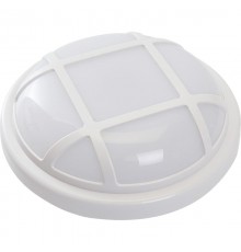 Светильник светодиодный пылевлагозащищенный для ЖКХ AL3010 15W 1150Lm 4000K в пластиковом корпусе, IP65, с решеткой, белый, 168*61мм  41463  Feron