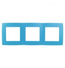 Рамка на 3 поста 12-5003-28  ,  голубой  Б0019411  ЭРА