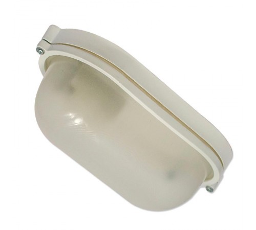 Светильник "Терма 1401" Овал малый НББ 03-60-021 IP65 боросиликат/корпус белый/силикон  1005500950  Элетех