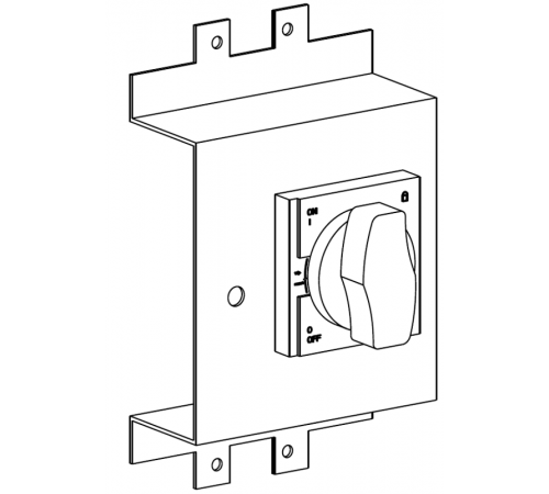 СТАНДАРТНАЯ ПОВОРОТНАЯ РУКОЯТКА КВАДР.(630)  SPD-DRHS-06  Systeme Electric