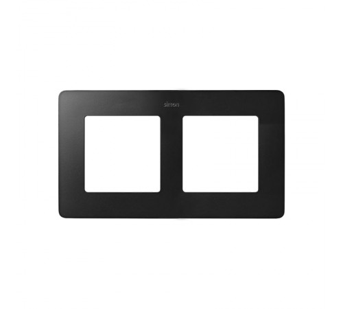 Simon 82 Рамка декоративная, 2 поста, Original, S82 Detail, графит-алюминий  8200620-238  Simon