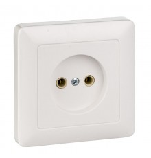 Хит Белый С/У Розетка без заземления без шторок, 16А, 250В  RS10-132-B  SE