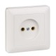 Хит Белый С/У Розетка без заземления без шторок, 16А, 250В  RS10-132-B  SE