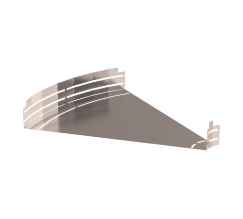 Угол горизонтальный изменяемый 0-45 градусов Стандарт INOX (AISI 409) 600х80  PR16.3663  Промрукав