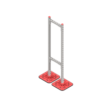 Опорная конструкция для гор. прямоуг. воздуховодов  TECHNORAPTOR FOOT 350х1500  KM-TR-F-SSHRAD-350-1500  КМ - профиль