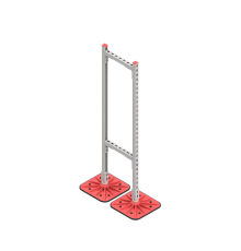 Опорная конструкция для гор. прямоуг. воздуховодов  TECHNORAPTOR FOOT 350х1500  KM-TR-F-SSHRAD-350-1500  КМ - профиль