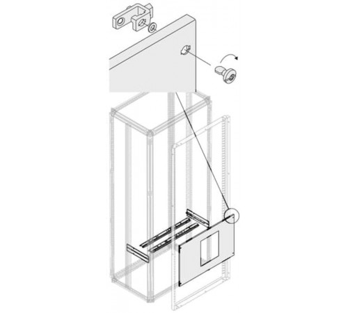 Комплект верт.E1.2 3/4P FIX-INT. W=800мм1STQ008188A0000  ABB