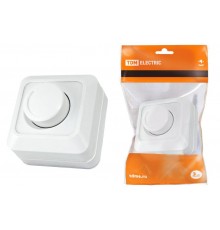 Светорегулятор поворотный RL 300Вт IP20 белый "Ладога"  SQ1801-0109  TDM