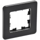 BRITE Рамка 1-ая РУ-1-1-Бр металл черный RE  BR-M12-M-01-K02  IEK