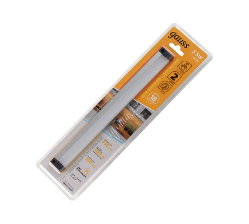 Светильник сенсорный модель C 3,5W 350lm 4000K 170-260V 300mm IR 1/10/40  9020531235  Gauss