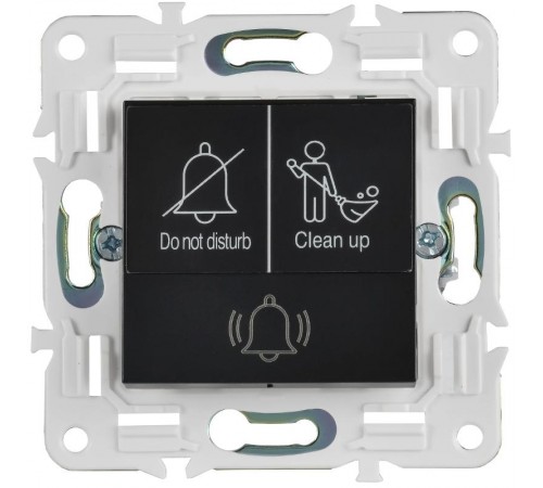 SKANDY Кнопка звонка с индикацией для отелей 10А SK-V17Bl черный   SK-V14-2-10-K02  IEK