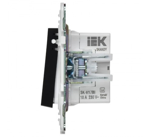 SKANDY Кнопка звонка с индикацией для отелей 10А SK-V17Bl черный   SK-V14-2-10-K02  IEK