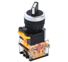 Переключатель D8-11X2 2 полож. 1з+1р черный  BSW30-11X2-3-24-2-K02  IEK