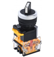 Переключатель D8-11X2 2 полож. 1з+1р черный  BSW30-11X2-3-24-2-K02  IEK