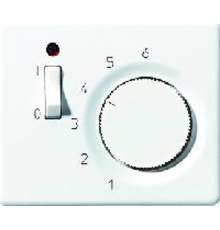 Накладка на термостат теплого пола FTR231U; термопласт; белый; SL500  SLFTR231PLWW  Jung