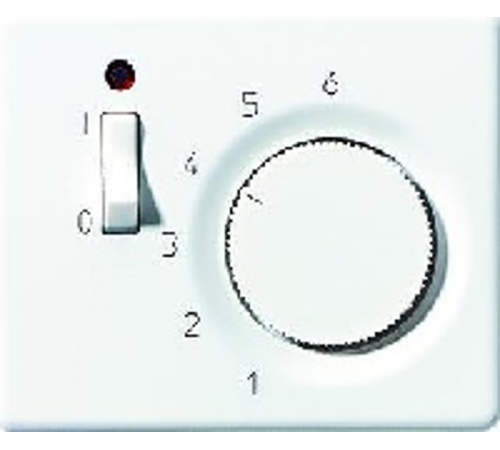 Накладка на термостат теплого пола FTR231U; термопласт; белый; SL500  SLFTR231PLWW  Jung