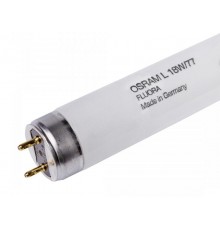 Лампа люминесцентная линейная ЛЛ 18Вт Т8 G13 L 7700К (аквариум, оранжерея) d26х590мм  4050300004235  Osram