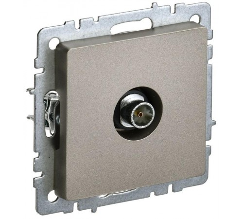 BRITE Розетка TV оконечная РТВ11-0-БрШ шампань   BR-A10-O-K37  IEK