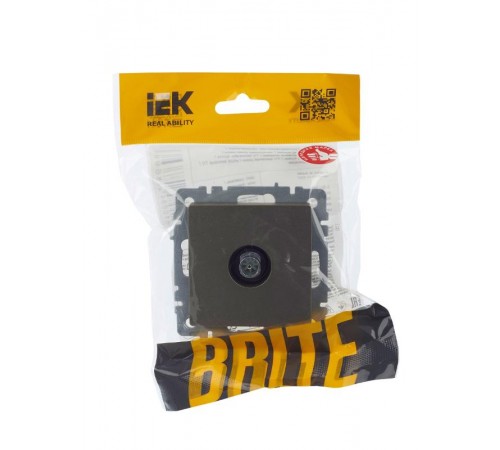 BRITE Розетка TV оконечная РТВ11-0-БрШ шампань   BR-A10-O-K37  IEK