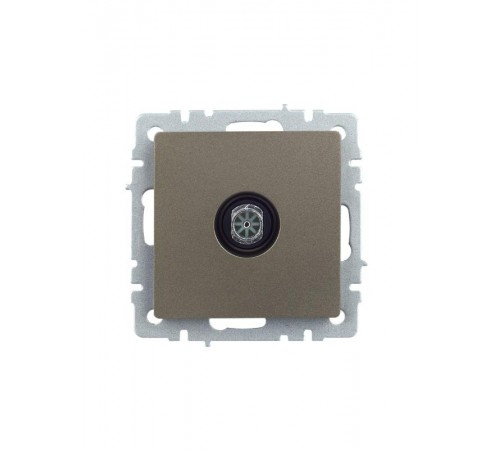 BRITE Розетка TV оконечная РТВ11-0-БрШ шампань   BR-A10-O-K37  IEK