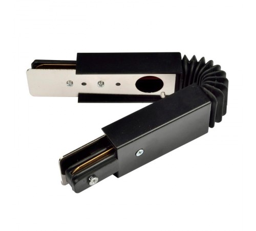 Соединитель для 2-х шинопроводов осветительных гибкий однофазный черный UBX-Q121 K24 BLACK 1 POLYBAG  UL-00001339  Volpe