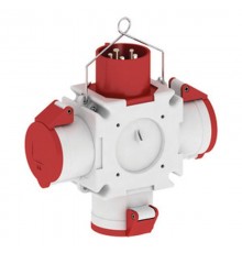 Тройник вход 32А выход 3 x CEE-розетки 32A 400V 5p 6h IP 44 I 54567-Bals I Bals