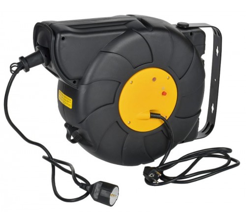 TWIST Катушка УК25 1мест. 2P+PE/25м+2м 3х1,5мм2 автосм.  TW-KP27-16-01-25-02  IEK