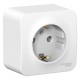 Blanca Белый О/У Розетка с заземлением без шторок, 16А, 250В  BLNRA010101  SE