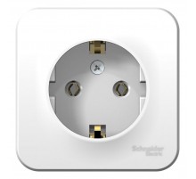 Blanca Белый О/У Розетка с заземлением без шторок, 16А, 250В  BLNRA010101  SE