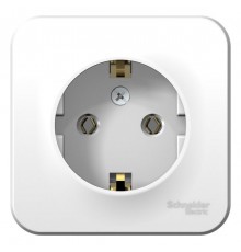Blanca Белый О/У Розетка с заземлением без шторок, 16А, 250В  BLNRA010101  SE