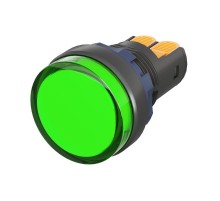 Сигнальный индикатор со встроенным диодом 9-24В, зеленый  M22L-F24GPP  DKC