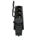 Колодка 4 гнезда 2К+З каучуковая 16А/250В IP44 Чёрная MultiSet  MST4104BK  SE