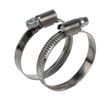 Хомут-стяжка кабельная стальная червячная 32-50 мм, упаковка 50 шт.  07-0632  REXANT