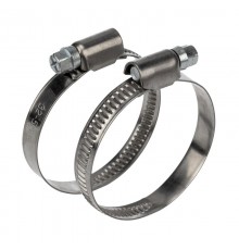 Хомут-стяжка кабельная стальная червячная 32-50 мм, упаковка 50 шт.  07-0632  REXANT