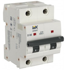 Автоматический выключатель двухполюсный M10H 2P D 80A ARMAT  AR-M10H-2-D080  IEK