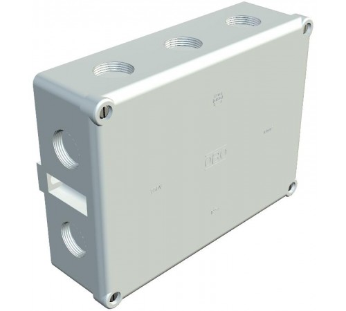 Коробка распределительная B12, 196x144x71 мм, с резьбой и клеммой (B 12 M 5)  2002507  OBO Bettermann