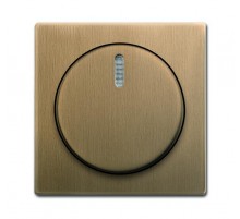 Плата центральная (накладка) с ручкой и лампой для светорег., серия Династия, Латунь античная  6599-0-3022   2CKA006599A3022  ABB