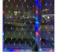 Гирлянда светодиодная  Сеть 1,8 м*1,5 м RGB 8 режимов,  ENIS-01R ,  220V, IP20 (60/720)  Б0041902  ЭРА