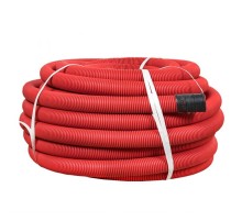 Труба гофрированная двустенная ПНД d 63 с зондом (50 м) красная PROxima  tg2st-63-50m  EKF