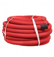 Труба гофрированная двустенная ПНД d 63 с зондом (50 м) красная PROxima  tg2st-63-50m  EKF