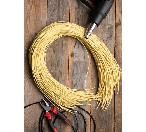 Термоусаживаемая трубка ТУТ нг 6/3 желтая EKF PROxima  tut-6-y-1m  EKF