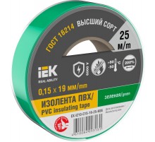 Изолента 0,15х19мм зеленая 25м  EX-IZ10-C15-19-25-K06  IEK