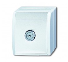 Розетка SCHUKO 16А 250В IP44 для открытого монтажа, с зам., ocean, альп. белый  2CKA002083A0833  ABB