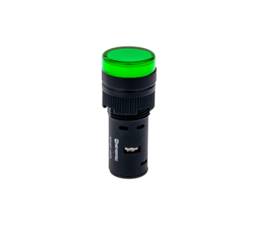 Сигнальная лампа,16мм, зеленый, 220V AC, моноблок IP40 MT16-D63  73808  ОВЕН