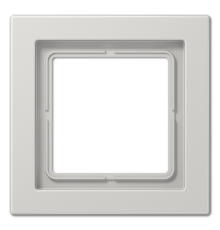 Рамка для вертикальной и горизонтальной установки, 1 пост; дюропласт; светло-серый; LSDesign  LSD981LG  Jung