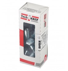 Болт DIN933 с шестигранной головкой оцинк. М10х40 (15 шт) - коробка с ок. Tech-K ( 0,476 кг)  105216  Tech-KREP