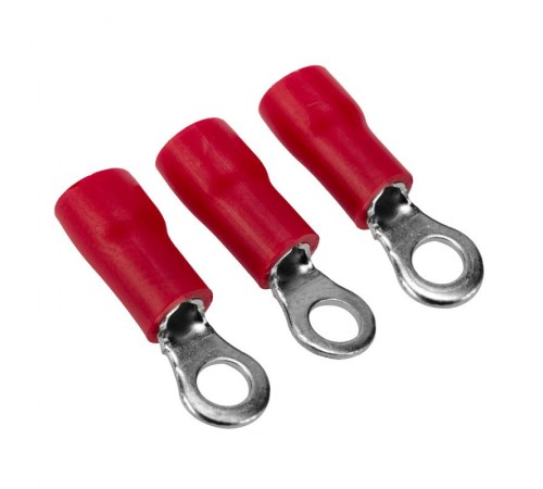 Наконечник кольцевой изолированный  3.7 мм 0.5-1.5мм (НКи 1.5-3.5) красный 10 шт  08-0012-10  Rexant