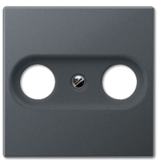 Крышка для TV-FM-розеток, фиксация винтом; термопласт; матовый антрацит; A500  A561BFPLTVANM  Jung