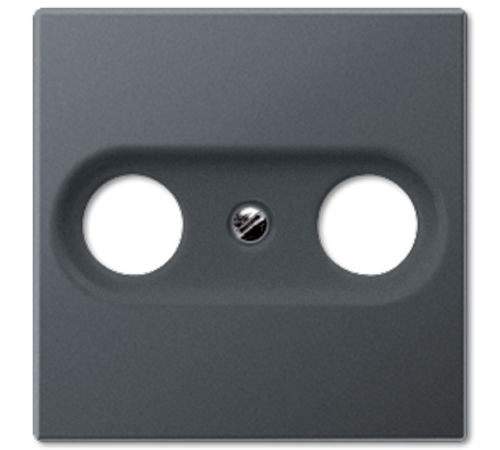 Крышка для TV-FM-розеток, фиксация винтом; термопласт; матовый антрацит; A500  A561BFPLTVANM  Jung
